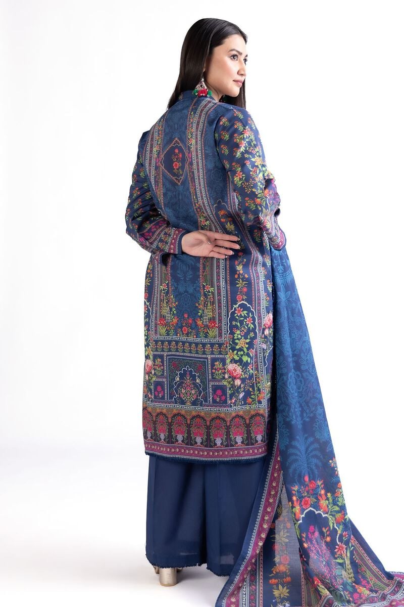 Printed | Slub Lawn Fabrics 3 Piece