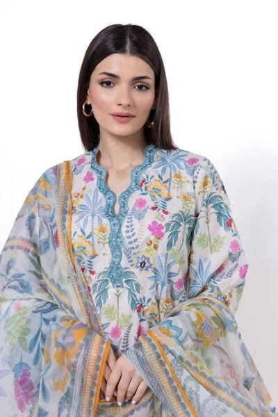 Embroidered | Lawn Fabrics 3 Piece