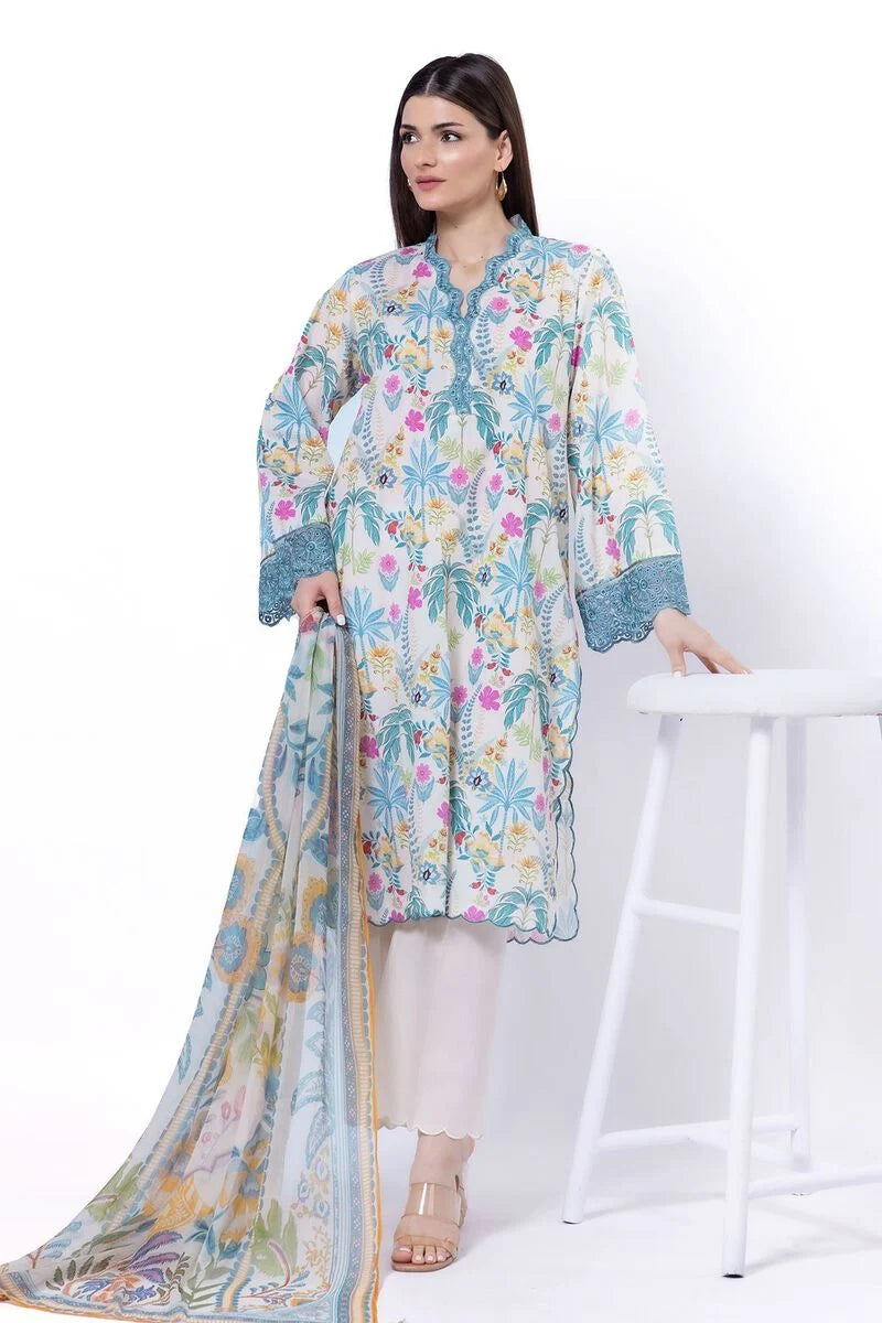 Embroidered | Lawn Fabrics 3 Piece