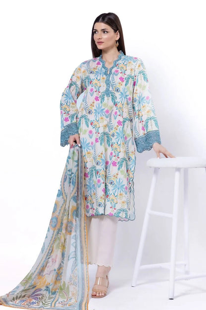 Embroidered | Lawn Fabrics 3 Piece